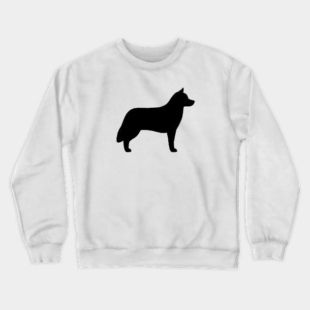 Siberian Husky Silhouette Crewneck Sweatshirt by Coffee Squirrel